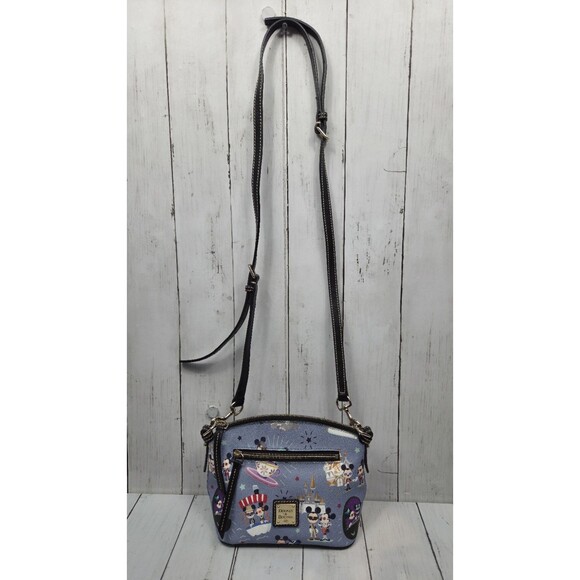 Dooney & Bourke Disney Mickey & Minnie HIPSTER Crossbody Bag A Walk In The Park - Picture 2 of 16
